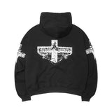 "WINGS OF REDEMPTION" HOODIE IN CAVIAR