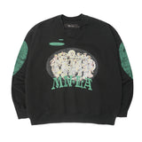 "ECHOES OF HEAVEN" SWEATSHIRT IN CAVIAR