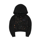 "PAINT SPLAT" LITTLE HUMAN™ HOODIE IN CAVIAR