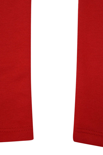 PLEATED WIDE LOUNGE PANTS IN FADED RED