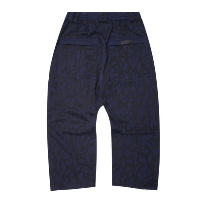 "VINES AND THORNS" OVERPOCKET PHAT PANTS IN NAVY