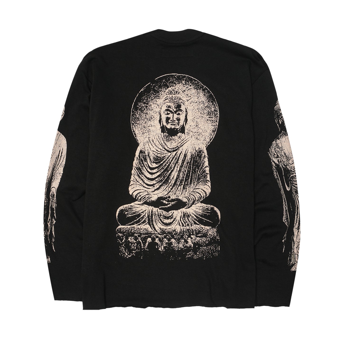 "THE ENLIGHTENED ONE" LONGSLEEVE TEE IN CAVIAR