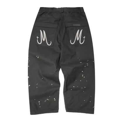 PAINTER'S DOUBLE KNEE PHAT PANTS IN ANTHRACITE