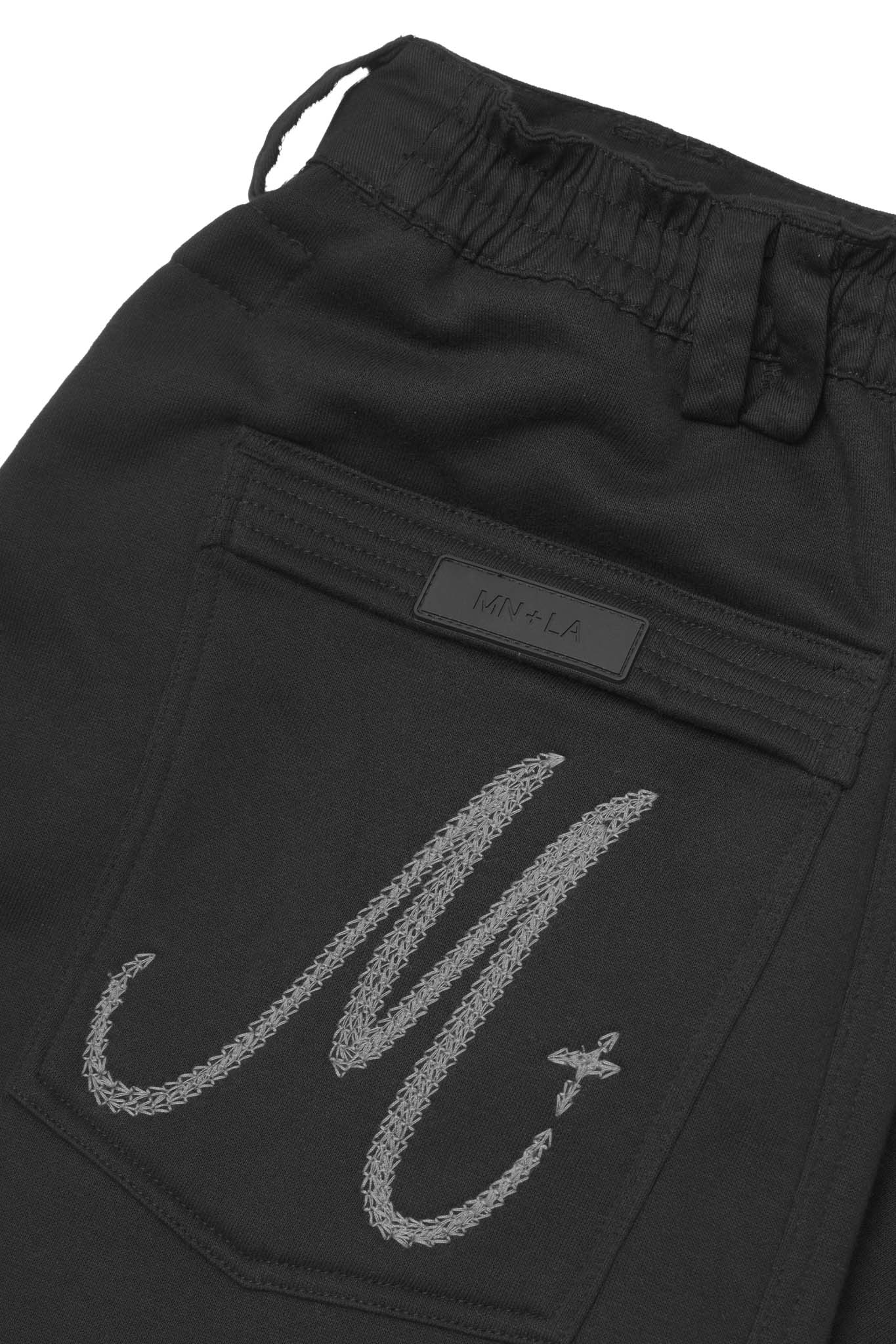 "IRON CROSS" PHAT PANTS IN CAVIAR