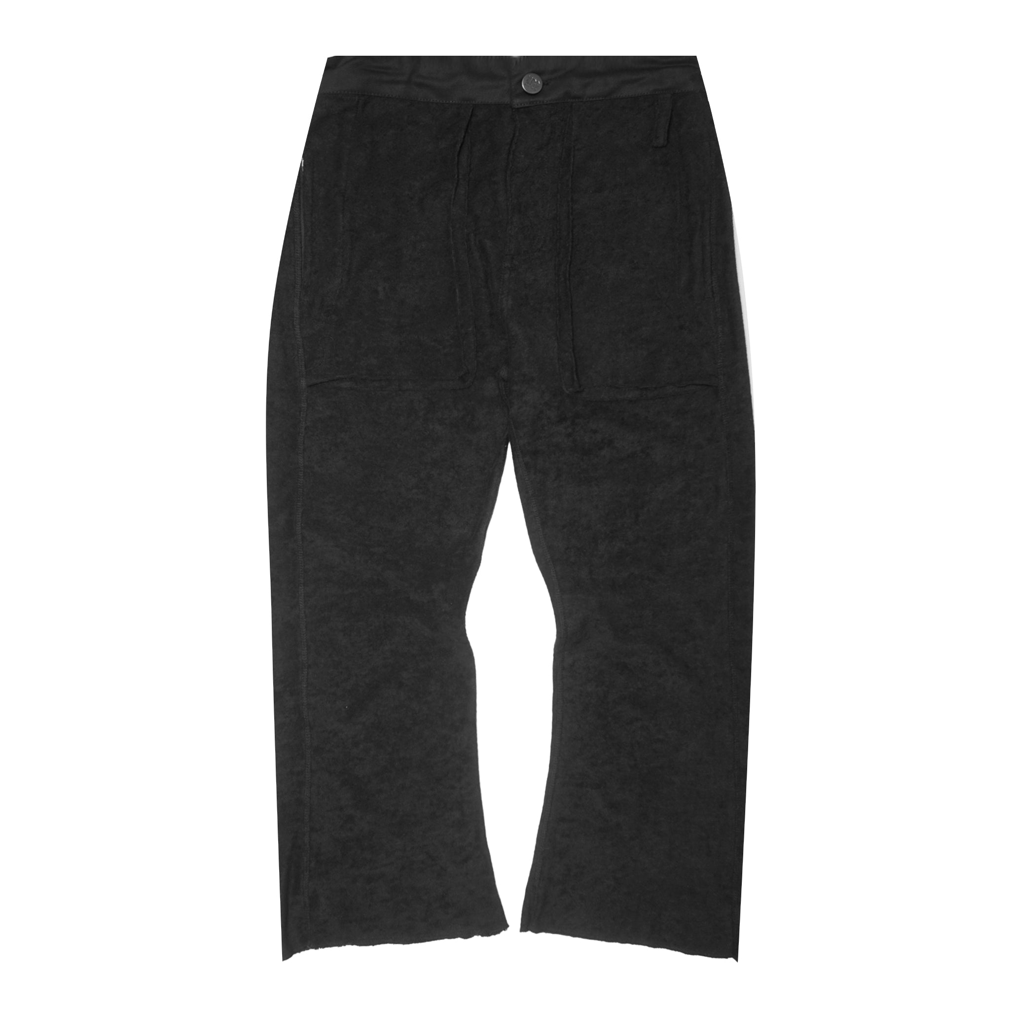 M+ TOWEL BOOTCUT PANTS IN ANTHRACITE