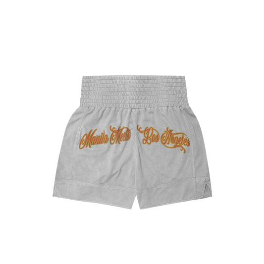 "BURNING STALLION" KNUCKLEHEAD MESH SHORTS V2 IN CEMENT