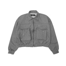 ZIP TRUCKER JACKET V2 IN STEEL BLUE