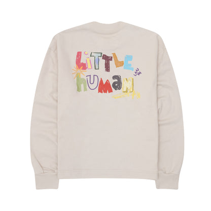 "CRAYONS" LITTLE HUMAN™ LONGSLEEVE TEE IN OAT