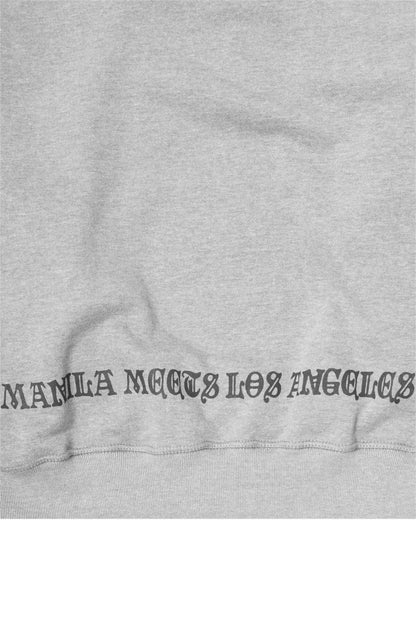 "LAST SUPPER" HOODIE IN HEATHER GREY