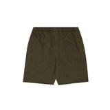 FRENCH TERRY RAW FINISH SWEATSHORTS IN OLIVE