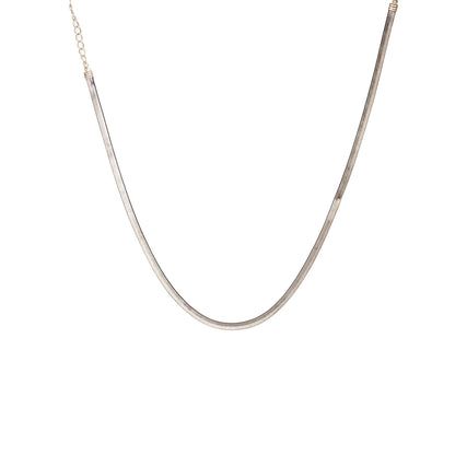 ONYX HERRINGBONE CHAIN NECKLACE