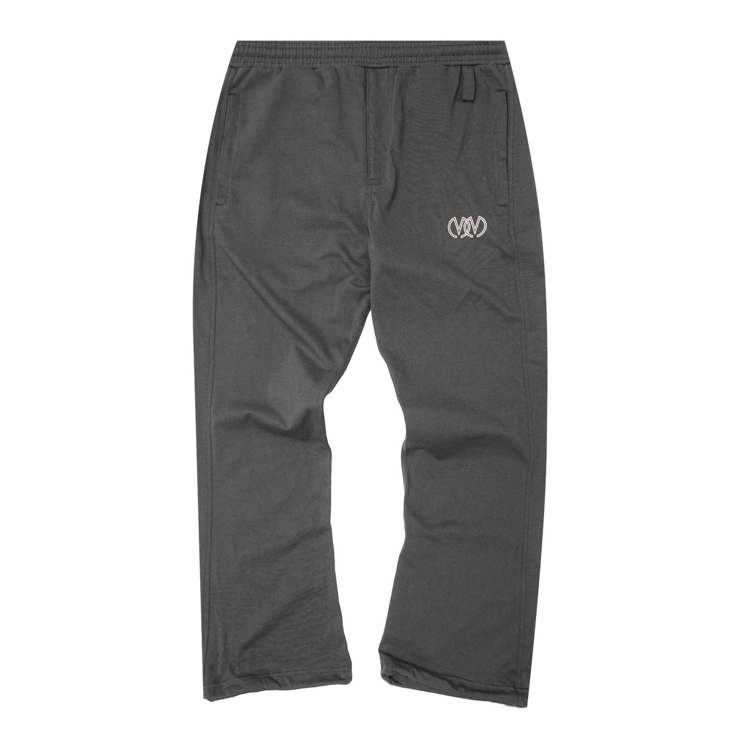 "TWIN M'$" BOOTCUT PANTS IN CHARCOAL GREY