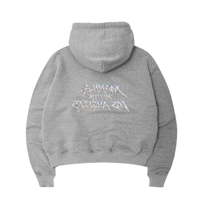 "MERCURIAL" HOODIE IN HEATHER GREY