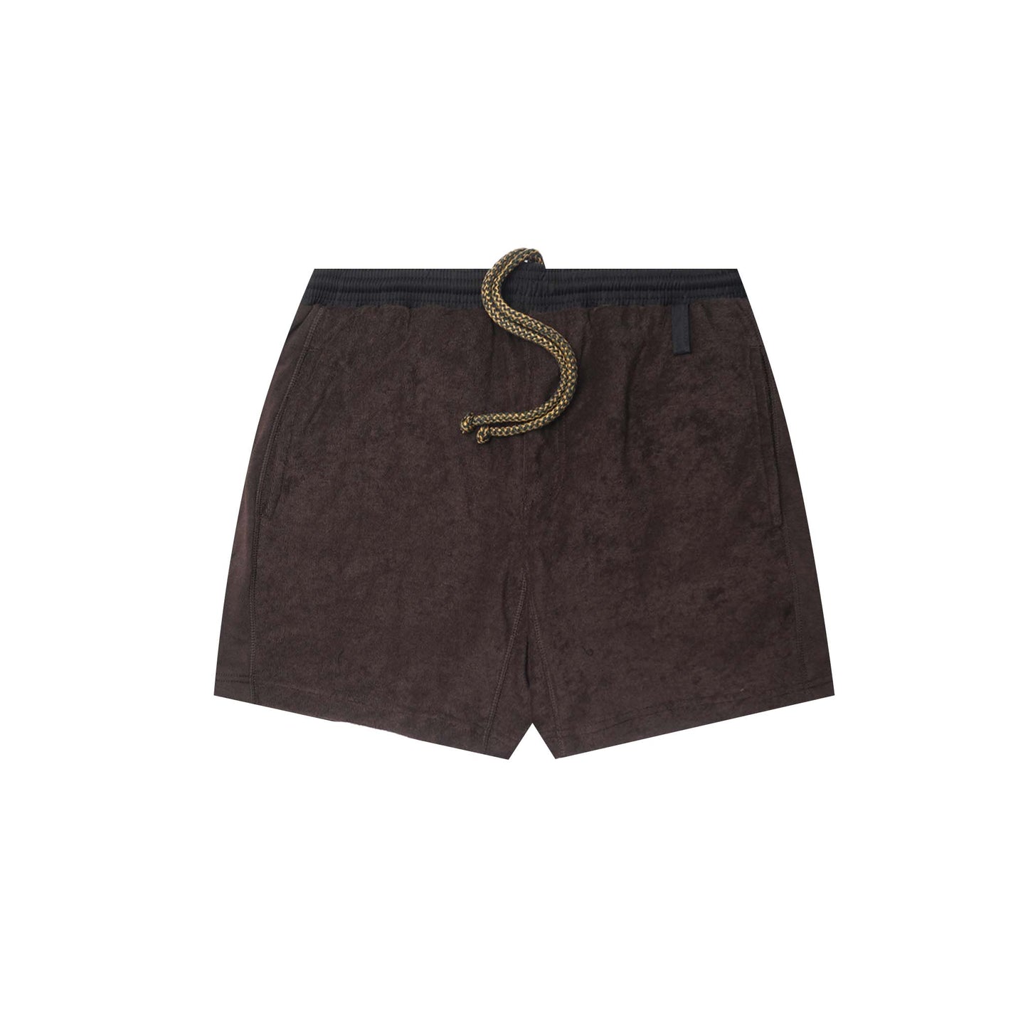TOWEL STRIDE SHORTS IN CHARCOAL GREY