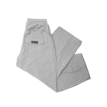 VEINS FRENCH TERRY PANTS IN HEATHER GREY