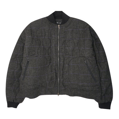 "THAI" BOMBER JACKET IN PIGEON PLAID/SAFFRON