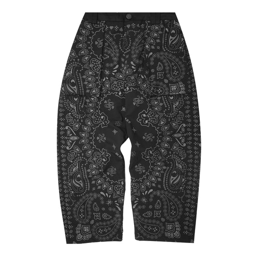 "PEACE PAISLEY" PHAT PANTS IN ONYX