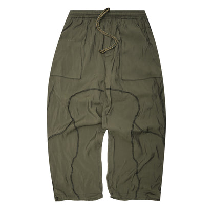 VEINS PANTS IN OLIVE DRAB