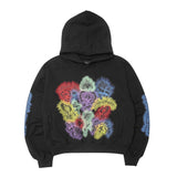 "CITY OF ANGELS" HOODIE IN CAVIAR