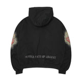 "RENAISSANCE" HOODIE IN CAVIAR