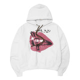 "LOVE HURTS" HOODIE IN WHITE