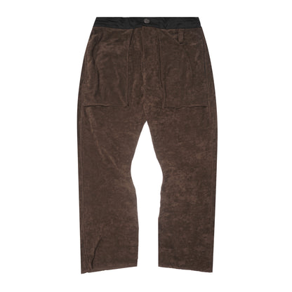 M+ TOWEL BOOTCUT PANTS IN WOOD