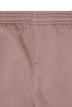 PLEATED WIDE LOUNGE PANTS IN MAUVE