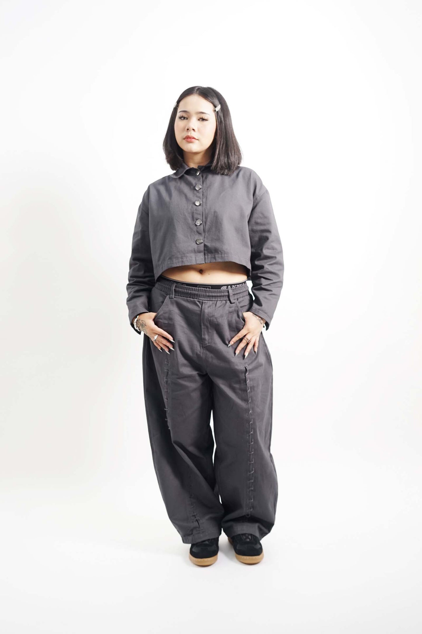 ANIKA JACKET IN NARDO GREY