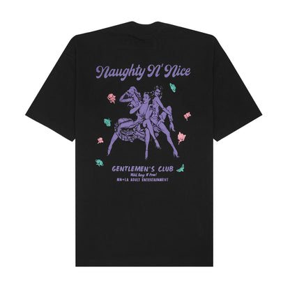 NAUGHTY N' NICE "WILD, SEXY N' FREE" TEE IN ANTHRACITE
