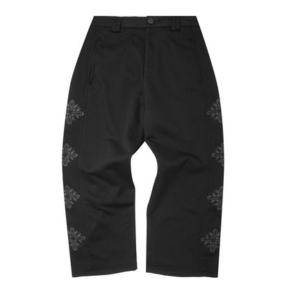 "IRON CROSS" PHAT PANTS IN CAVIAR
