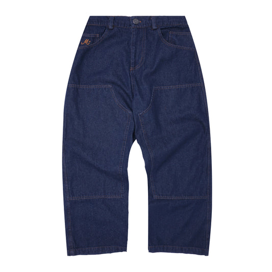 M+ DOUBLE KNEE PHAT PANTS IN SLATE