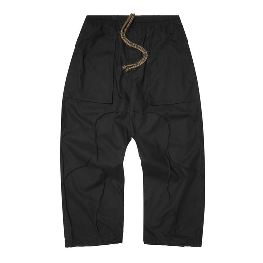 LINEN VEIN PANTS IN GRAPHITE
