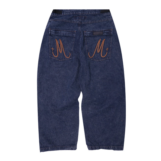 M+ DENIM PHAT PANTS IN SLATE