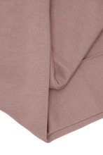 PLEATED WIDE LOUNGE PANTS IN MAUVE
