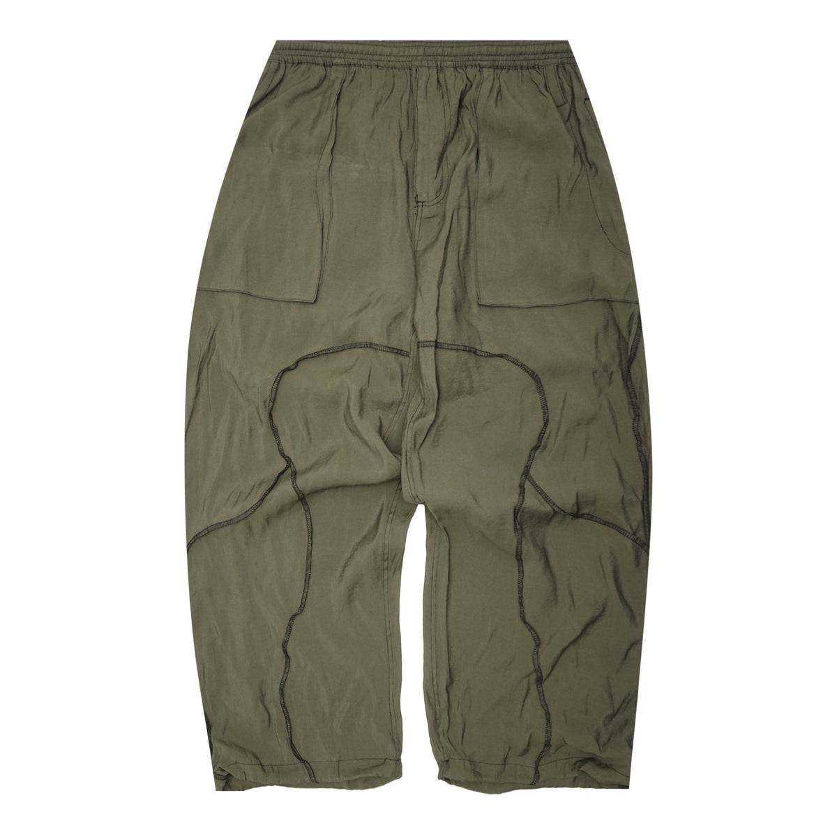 VEINS PANTS IN OLIVE DRAB