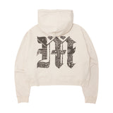 M'$ PAISLEY PATCHWORK MILITIA HOODIE IN OAT