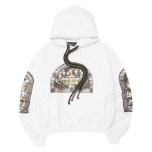 "LAST SUPPER" HOODIE IN WHITE