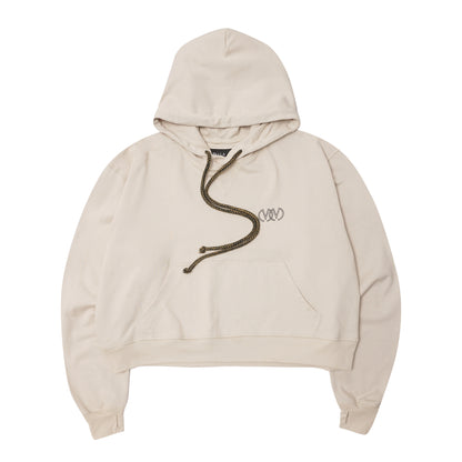 "TWIN M'$" HOODIE IN OAT