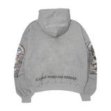 "LAST SUPPER" HOODIE IN HEATHER GREY