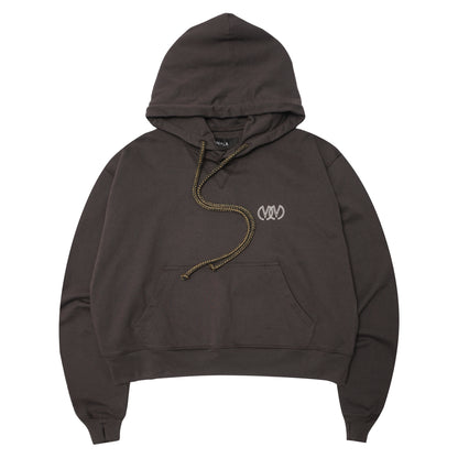 "TWIN M'$" HOODIE IN CHARCOAL GREY