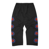 "M+ TEMPLE BLOOM" PHAT PANTS IN CAVIAR