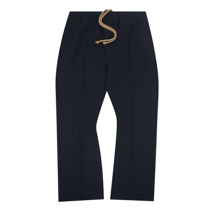 PLEATED BOOTCUT PANTS IN HALE