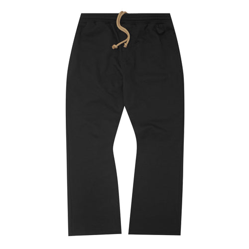FRENCH TERRY RAW FINISH BOOTCUT PANTS V2 IN ANTHRACITE