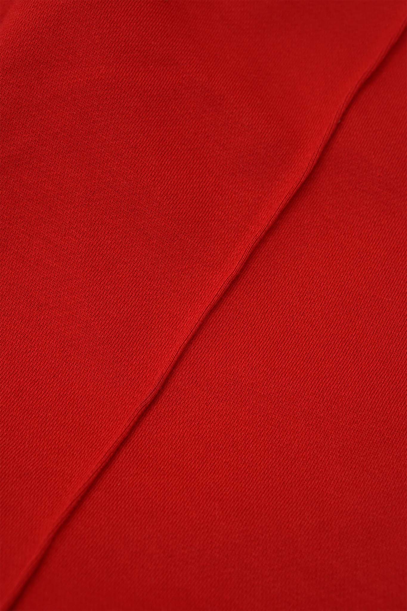 PLEATED WIDE LOUNGE PANTS IN FADED RED
