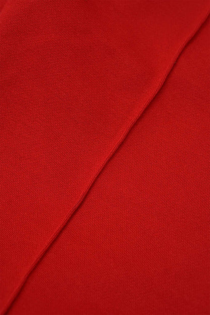 PLEATED WIDE LOUNGE PANTS IN FADED RED