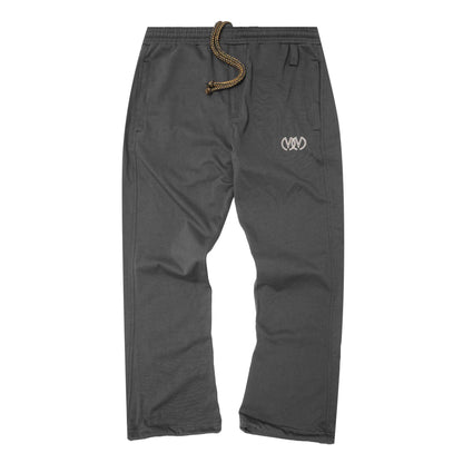 "TWIN M'$" BOOTCUT PANTS IN CHARCOAL GREY