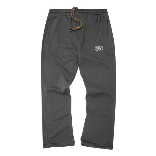 "TWIN M'$" BOOTCUT PANTS IN CHARCOAL GREY