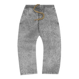 CROPPED WIDE PANTS IN LIGHT SMOKE