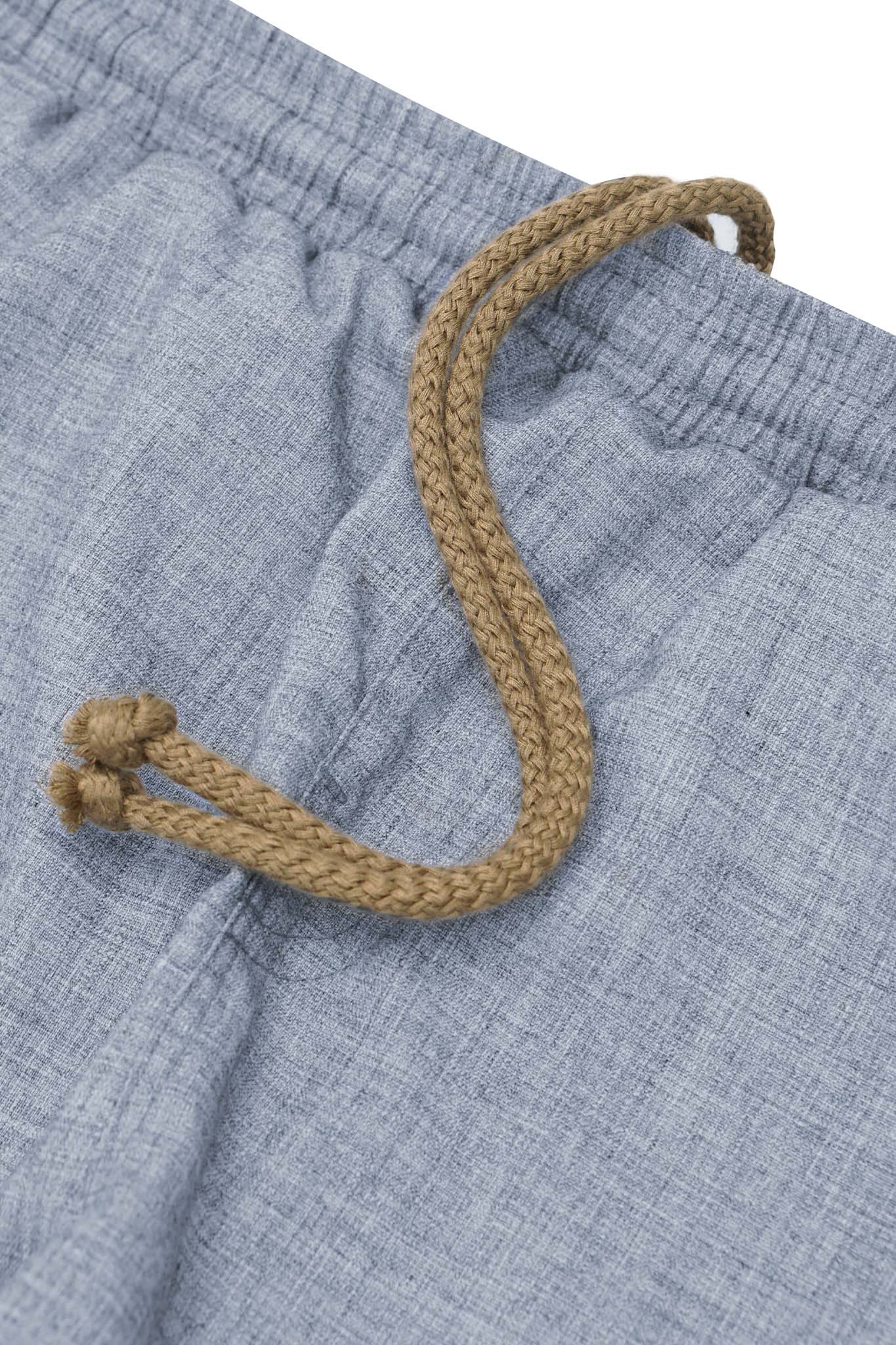 CROPPED LOUNGE PANTS IN PEBBLE BLUE