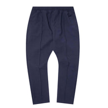 PLEATED CROPPED PANTS IN NAVY